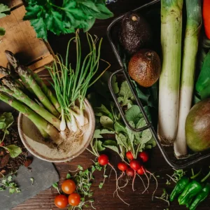 productos de la huerta ecológica del pazo santamaria
